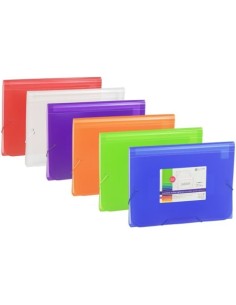 C 12 carpeta fuelle fº 13 departamentos polipropileno colores surtidos